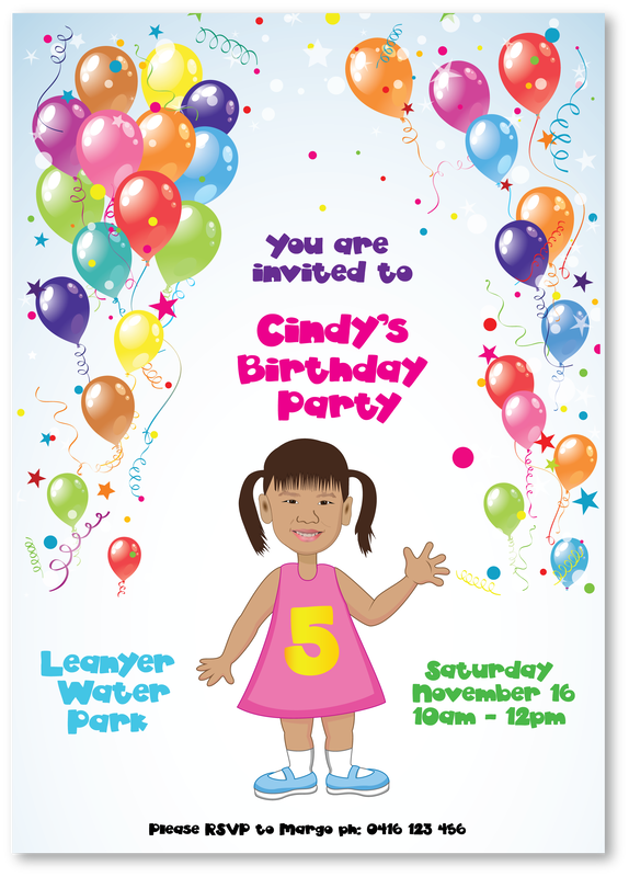 birthday party invitation design